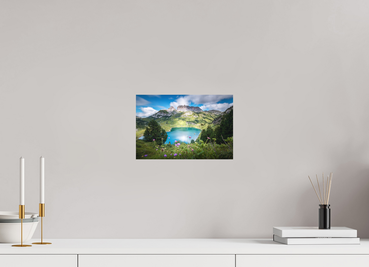 30 x 20 cm, Papierprint ohne Rahmen Formarinsee and Rote Wand, Vorarlberg