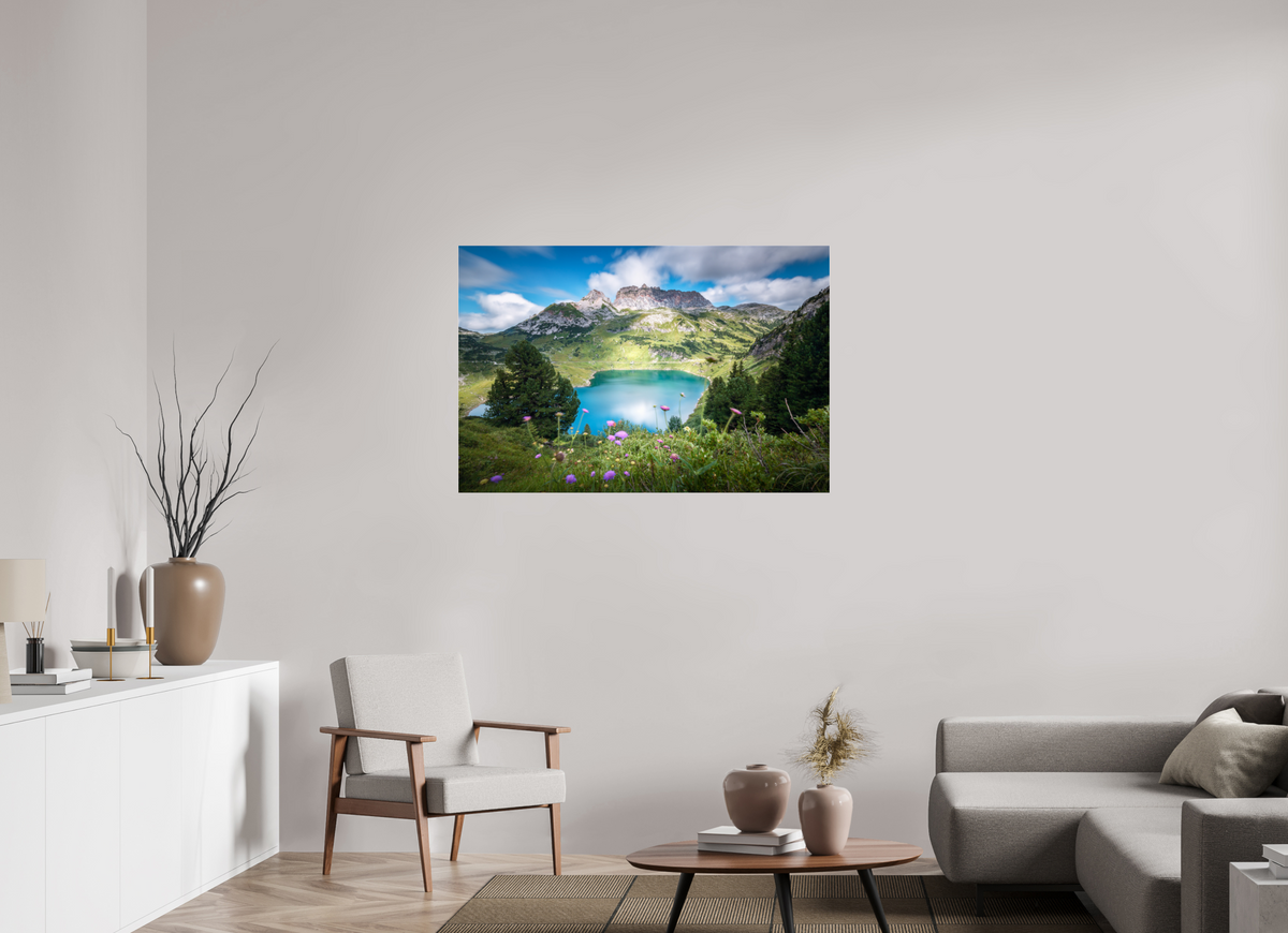 120 x 80 cm, Photo Print Under Acrylic Glass Formarinsee and Rote Wand, Vorarlberg