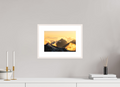 30 x 20 cm, Rahmen-Weiß Golden Clouds at the Valluga, Arlberg