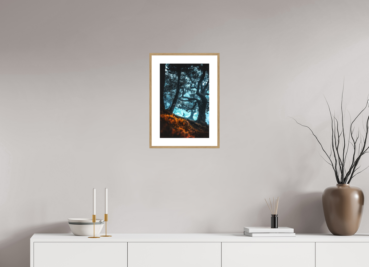30 x 45 cm, Rahmen-Holzoptik Enchanted Forest, Fanal, Madeira