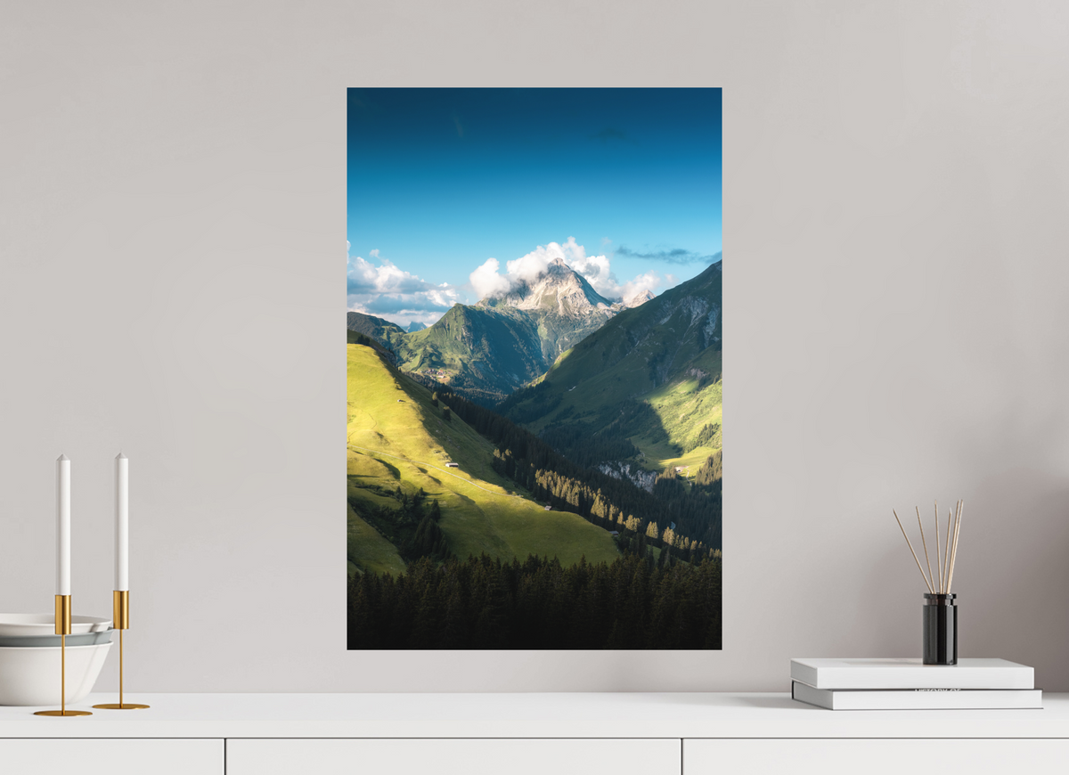 40 x 60 cm, Papierprint ohne Rahmen Biberkopf Valley, Warth