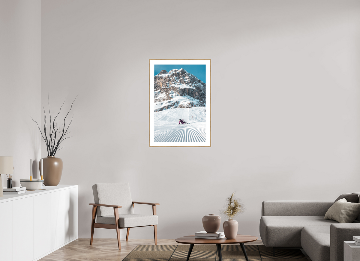 60 x 90 cm, Rahmen-Holzoptik Carving in Zürs, Arlberg