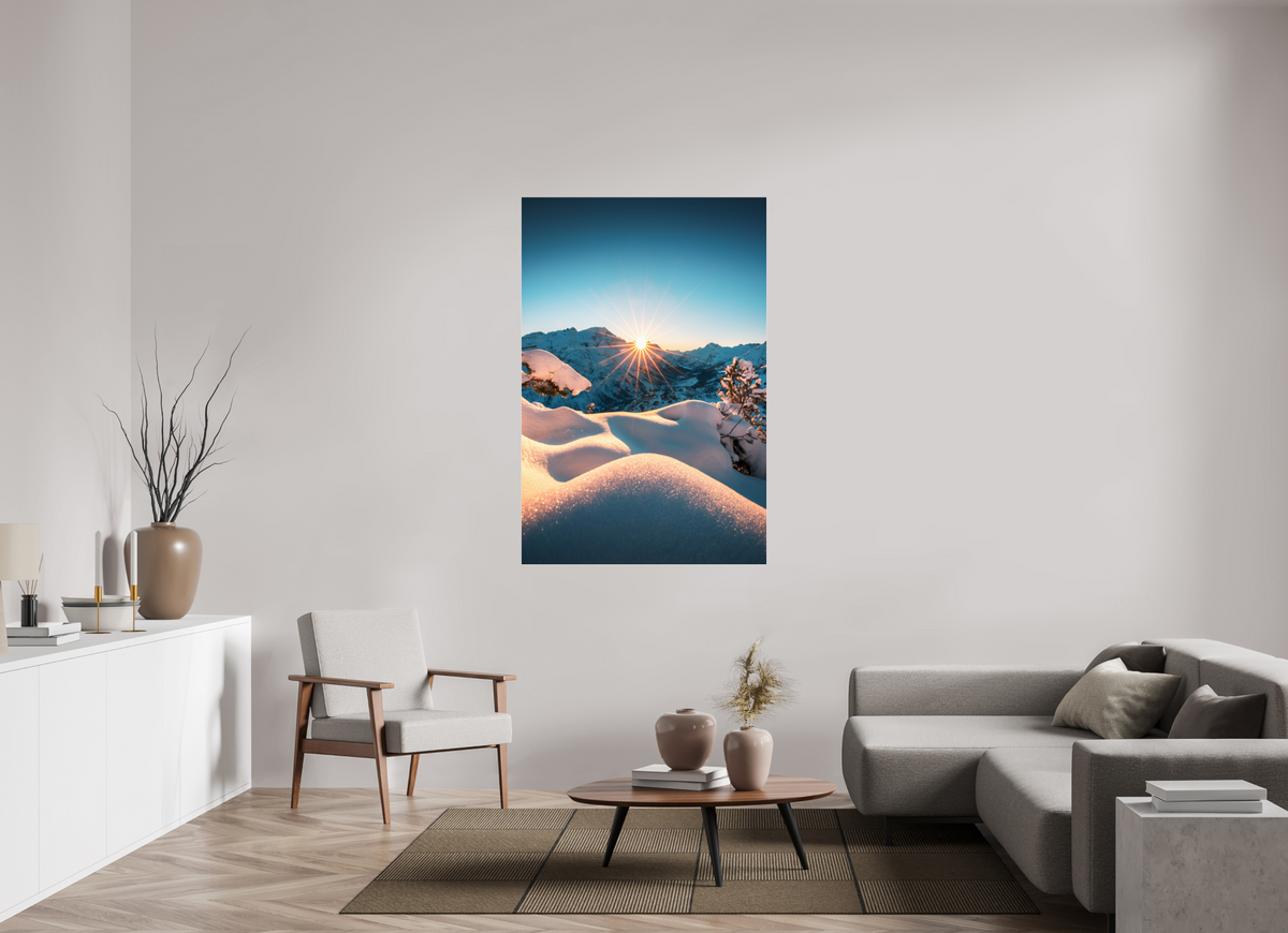 100 x 150 cm, Photo Print Under Acrylic Glass Kriegerhorn, Lech Arlberg