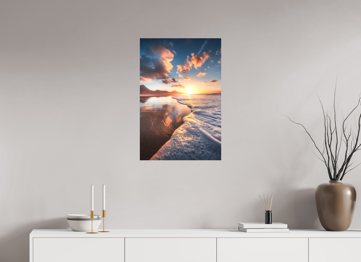 50 x 75 cm, Papierprint ohne Rahmen Playa de Cofete, Fuerteventura