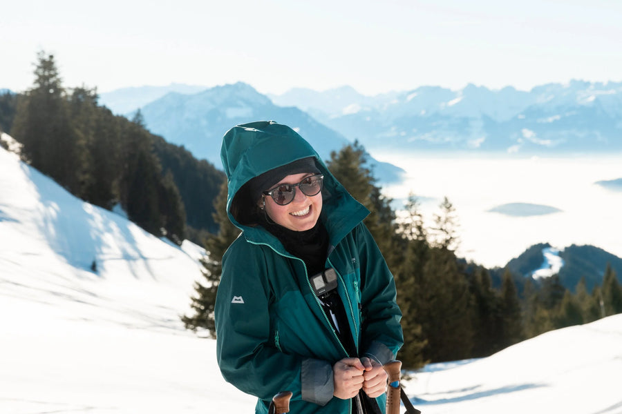 Community adventure, cheese fondue at sunset on the First above Fraxern, Vorarlberg