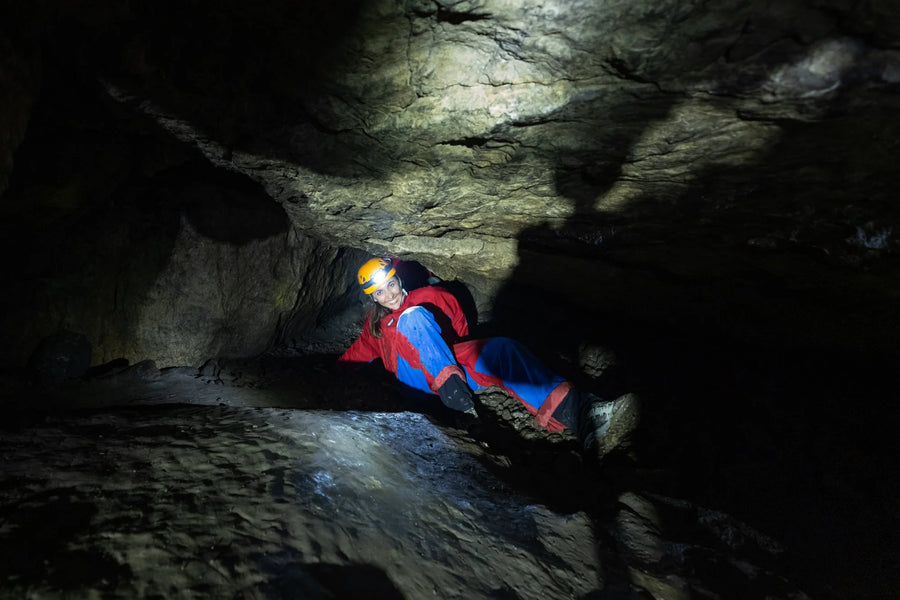 Community adventure, cave tour through the Schneckenloch in the Bregenzerwald, Vorarlberg