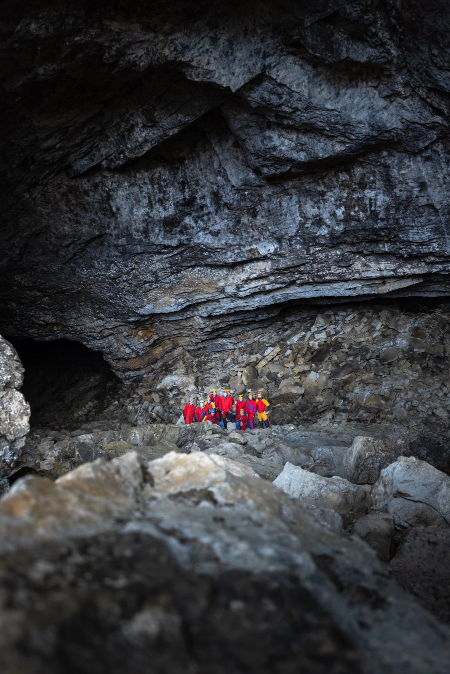 Community adventure, cave tour through the Schneckenloch in the Bregenzerwald, Vorarlberg