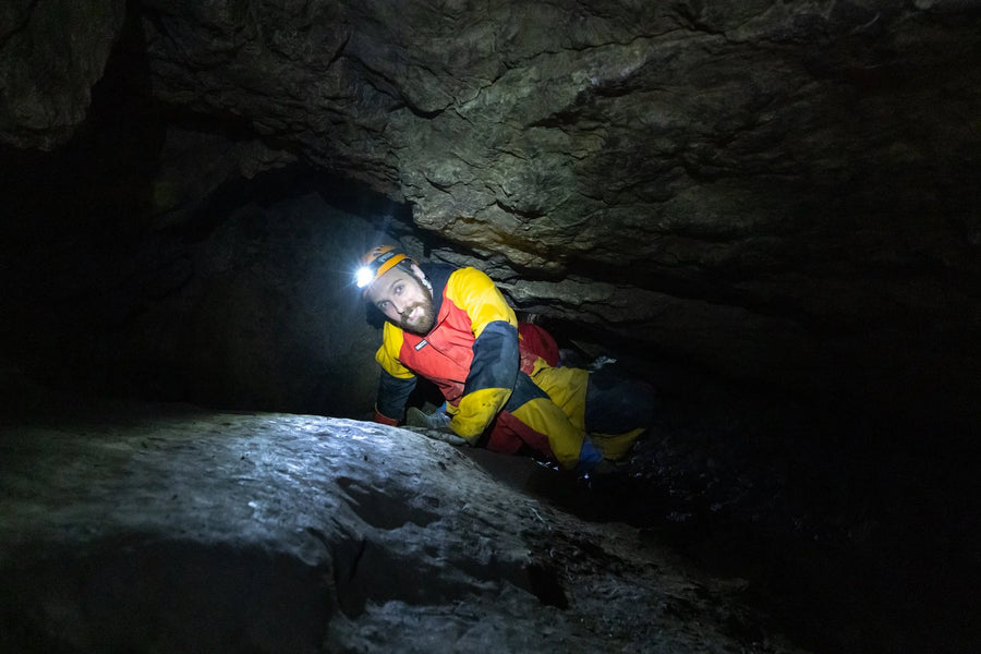 Community adventure, cave tour through the Schneckenloch in the Bregenzerwald, Vorarlberg