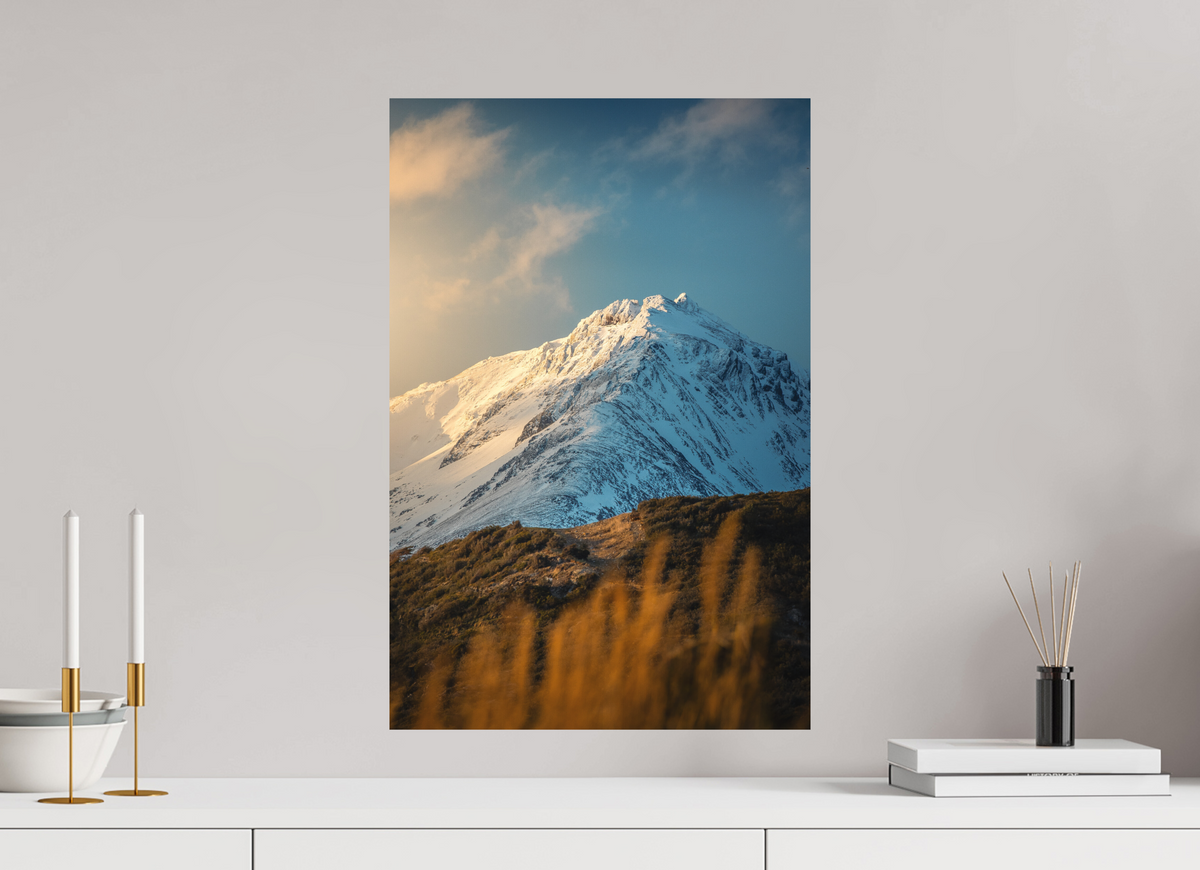 40 x 60 cm, Papierprint ohne Rahmen Sunlit Peaks, Ushuaia