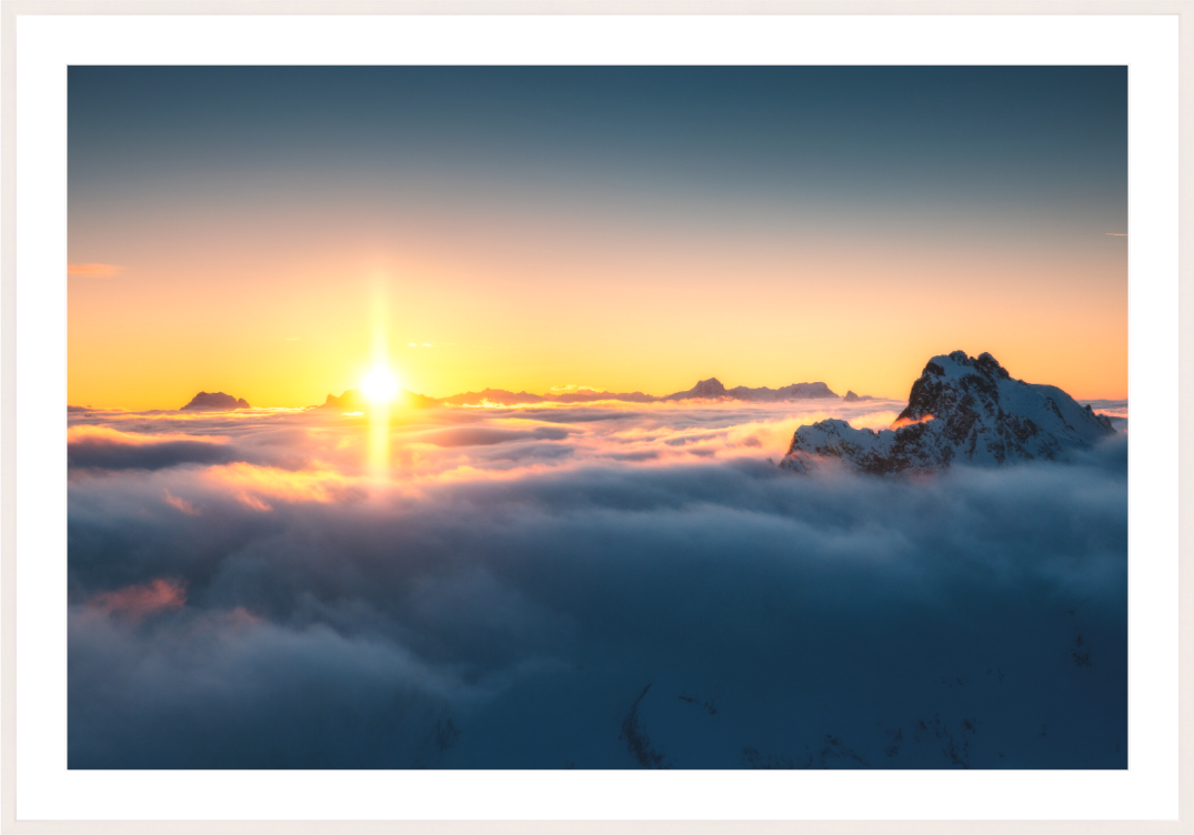 Main image Golden Sunset Over the Clouds