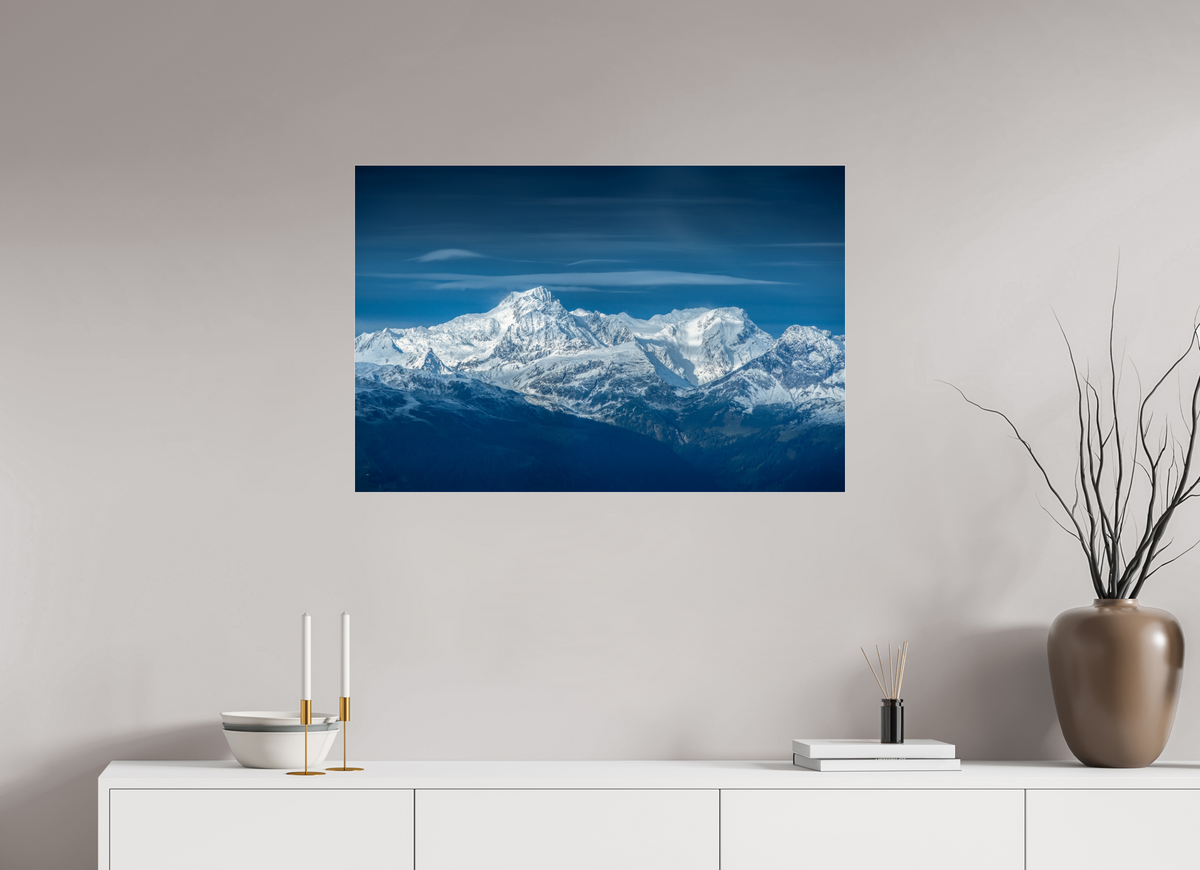 90 x 60 cm, Photo Print Under Acrylic Glass Schesaplana Sunrise from Muttjoechle