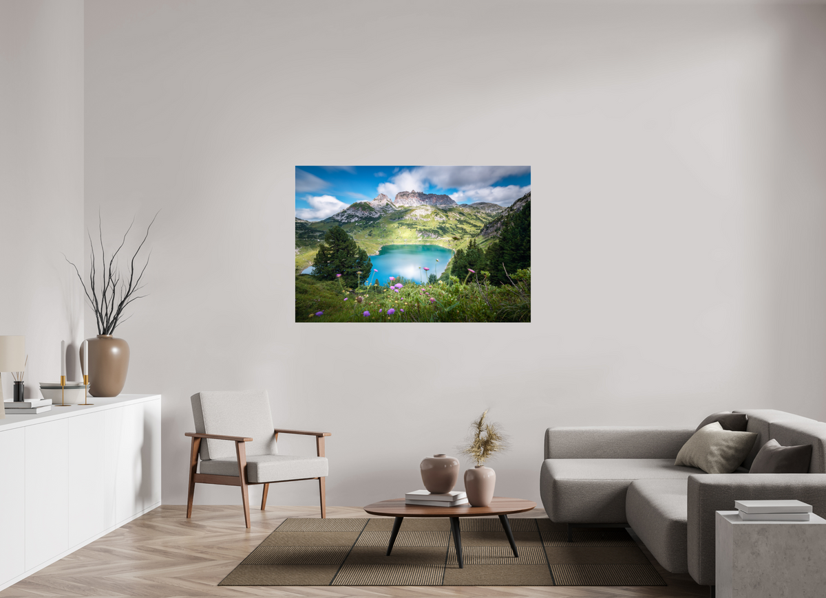 150 x 100 cm, Photo Print Under Acrylic Glass Formarinsee and Rote Wand, Vorarlberg