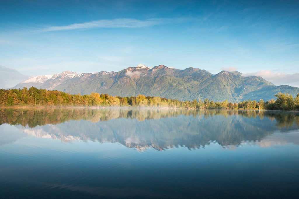 Photo Baggerlöcher Reflection, Feldkirch
