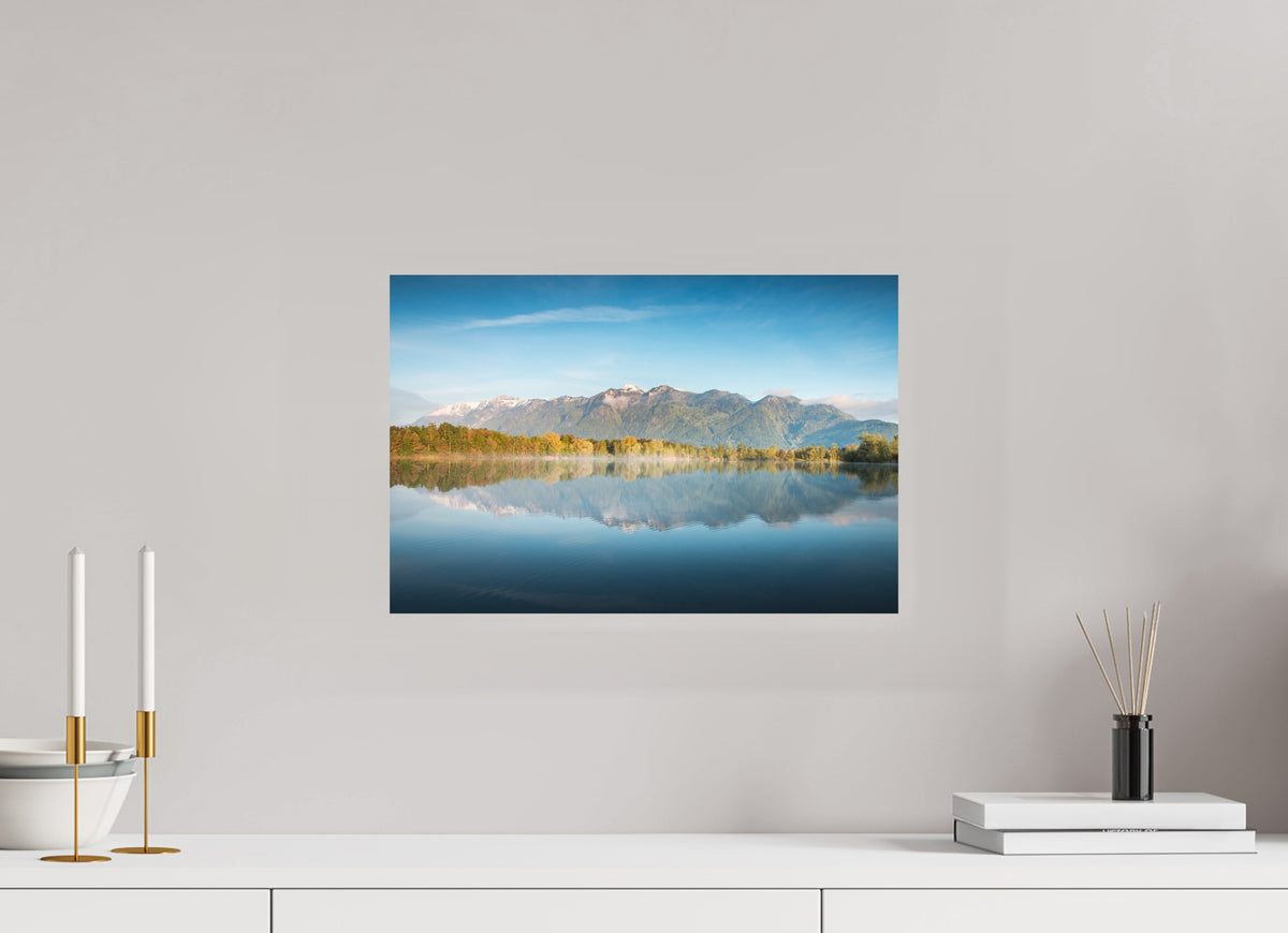 Baggerlöcher Reflection, Feldkirch, 45 x 30 cm, paper print