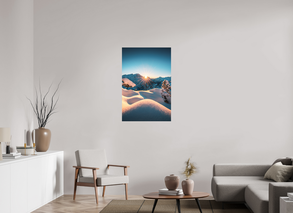 70 x 105 cm, Papierprint ohne Rahmen Kriegerhorn, Lech Arlberg