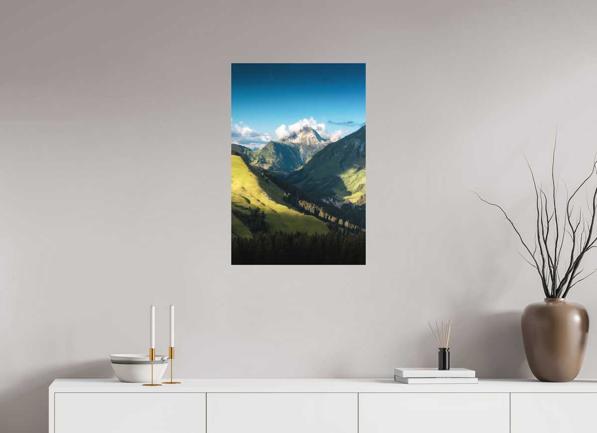 50 x 75 cm, Papierprint ohne Rahmen Biberkopf Valley, Warth