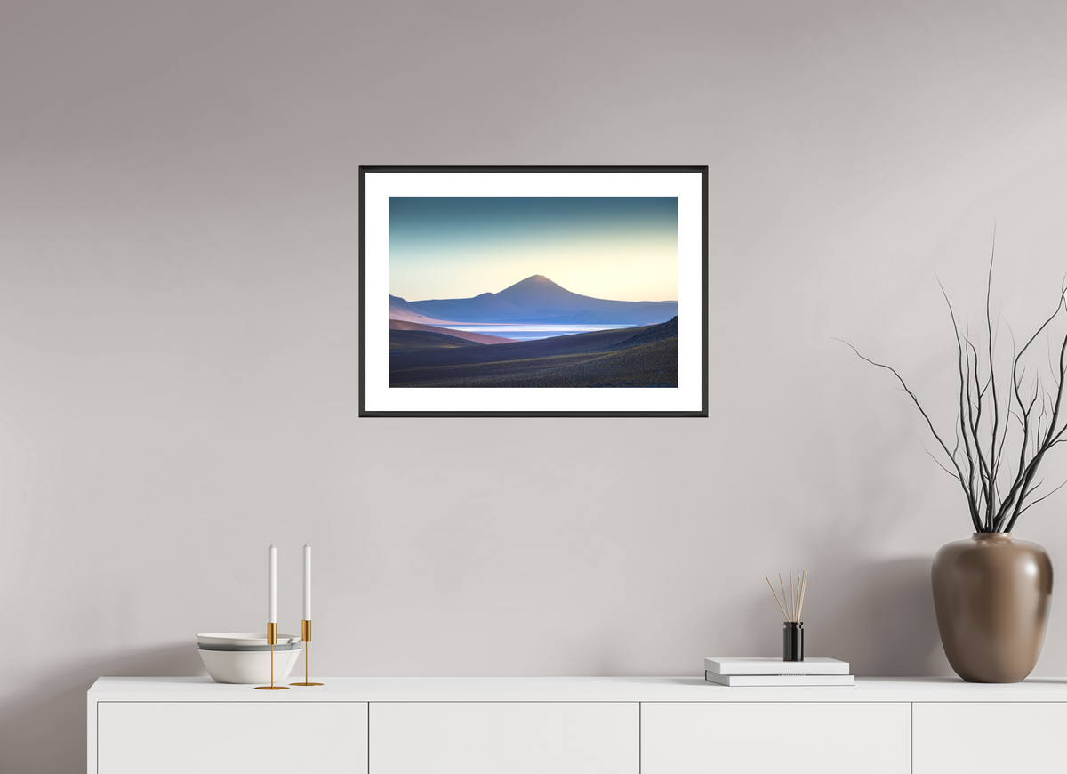 60 x 40 cm, Rahmen-Schwarz Atacama Desert Sunrise, Chile