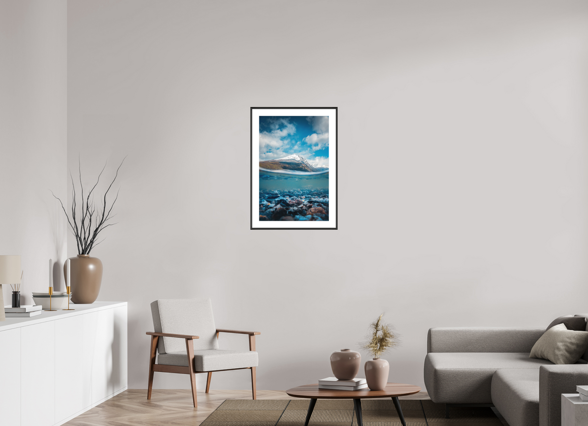 50 x 75 cm, Rahmen-Schwarz Lago Roca, Patagonia