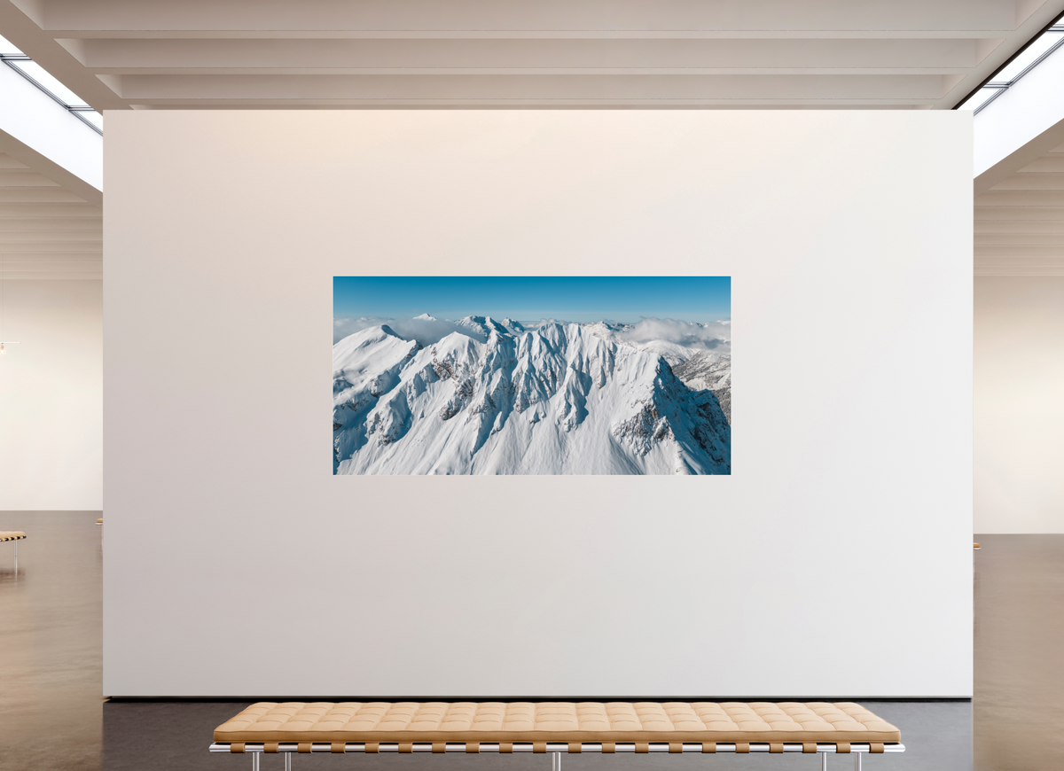 240 x 120 cm, Photo Print Under Acrylic Glass Omeshorn Winter, Arlberg Austria