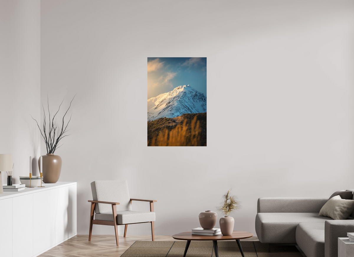 70 x 105 cm, Papierprint ohne Rahmen Sunlit Peaks, Ushuaia