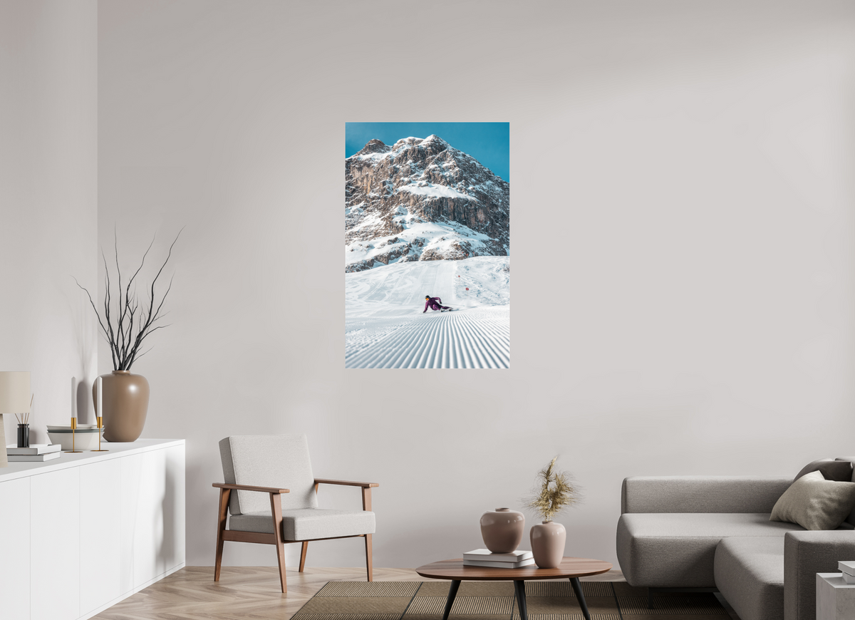 80 x 120 cm, Photo Print Under Acrylic Glass Carving in Zürs, Arlberg