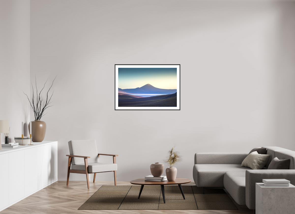 105 x 70 cm, Rahmen-Schwarz Atacama Desert Sunrise, Chile