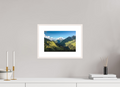 30 x 20 cm, Rahmen-Weiß Valley View to the Biberkopf, Warth