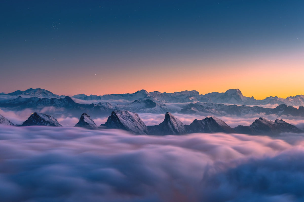 Photo Churfirsten Above the Sea of Fog, Switzerland