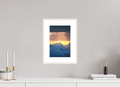 20 x 30 cm, Rahmen-Weiß Light Rays Over the Peaks, Zürs