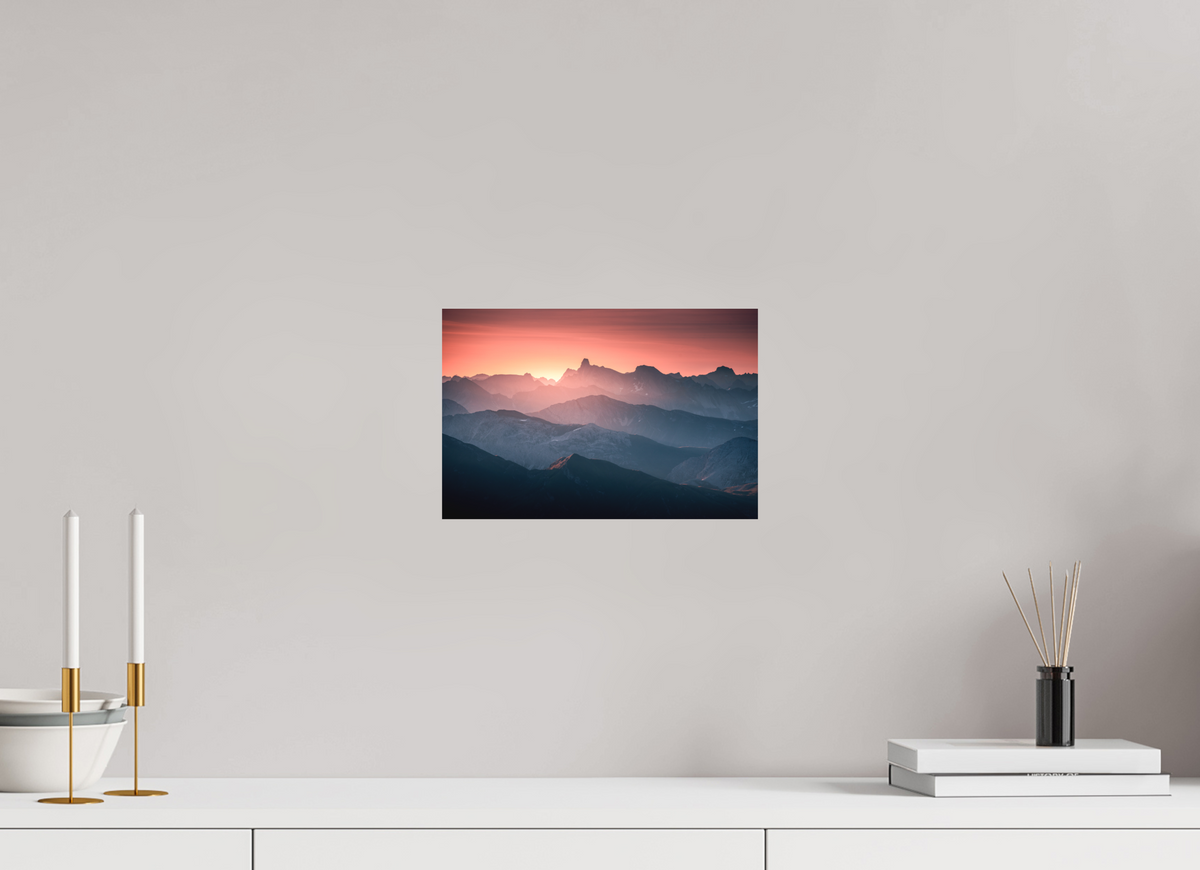 30 x 20 cm, Papierprint ohne Rahmen Mountain Layers Below the Mohnenfluh, Lech