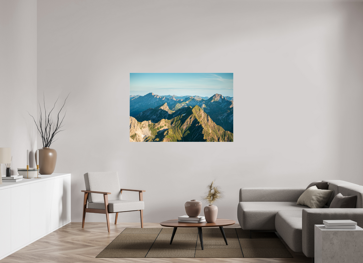 150 x 100 cm, Photo Print Under Acrylic Glass Mohnenfluh Morning Light, Lech Austria