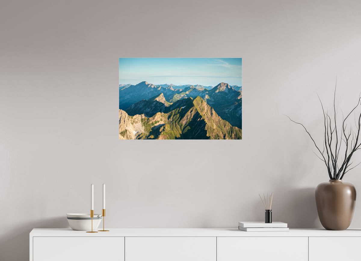 75 x 50 cm, Photo Print Under Acrylic Glass Mohnenfluh Morning Light, Lech Austria