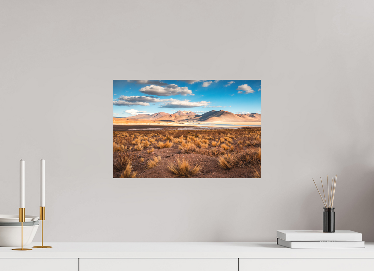 45 x 30 cm, Papierprint ohne Rahmen Golden Light in the Atacama Desert