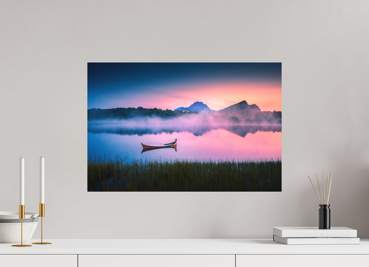 60 x 40 cm, Papierprint ohne Rahmen Evening Mood, Lofoten