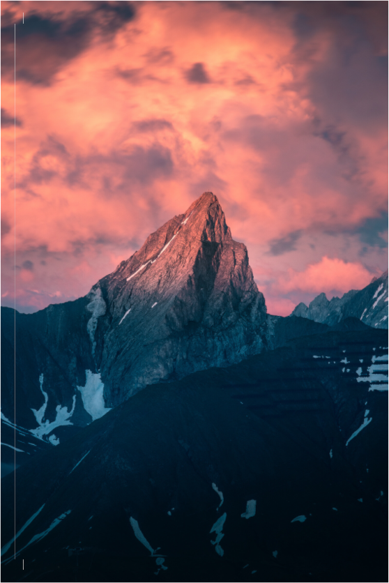Main image Roggspitze Sunset, Vorarlberg Austria