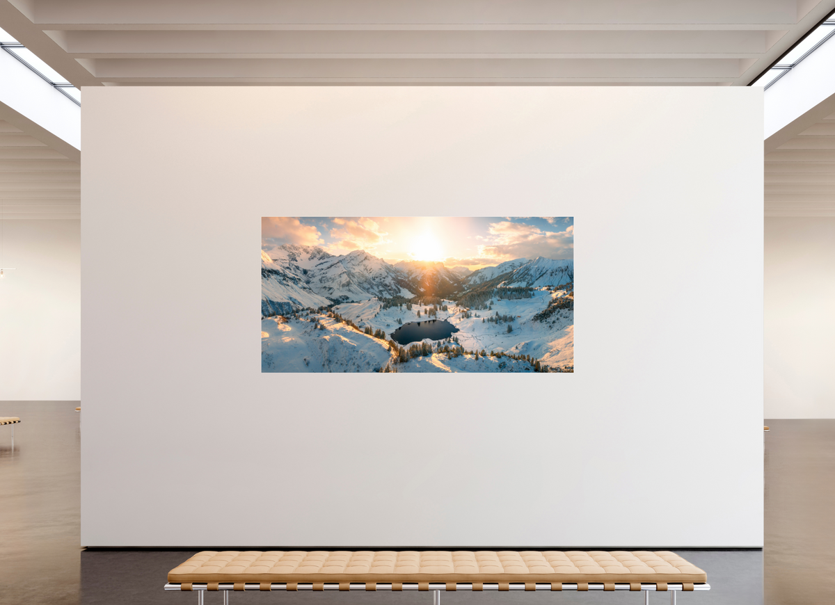 240 x 120 cm, Photo Print Under Acrylic Glass Körber Sunset