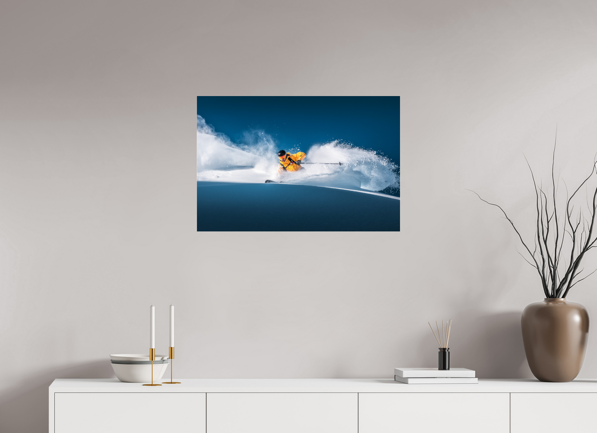 75 x 50 cm, Photo Print Under Acrylic Glass Powder Turns, Arlberg