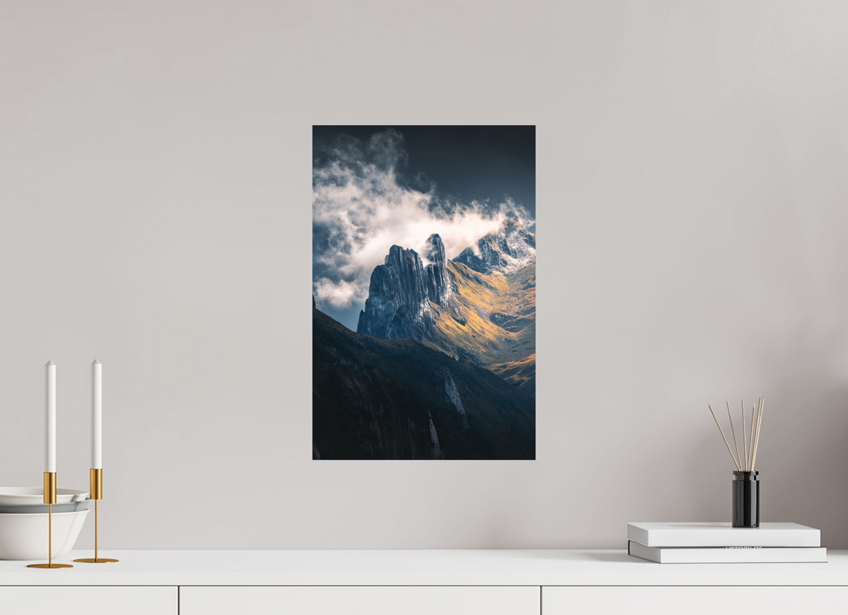 30 x 45 cm, Papierprint ohne Rahmen Dramatic Spire, Hoher Kasten