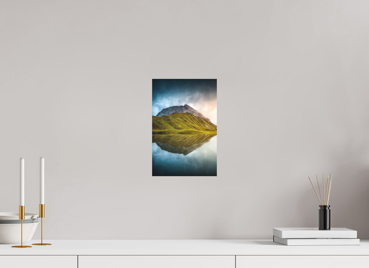 20 x 30 cm, Papierprint ohne Rahmen Morning Light at the Monzabonsee, Zürs
