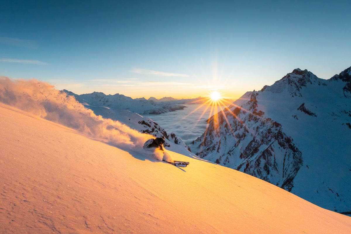 Photo Freeride at Sunset, Trittkopf, Arlberg