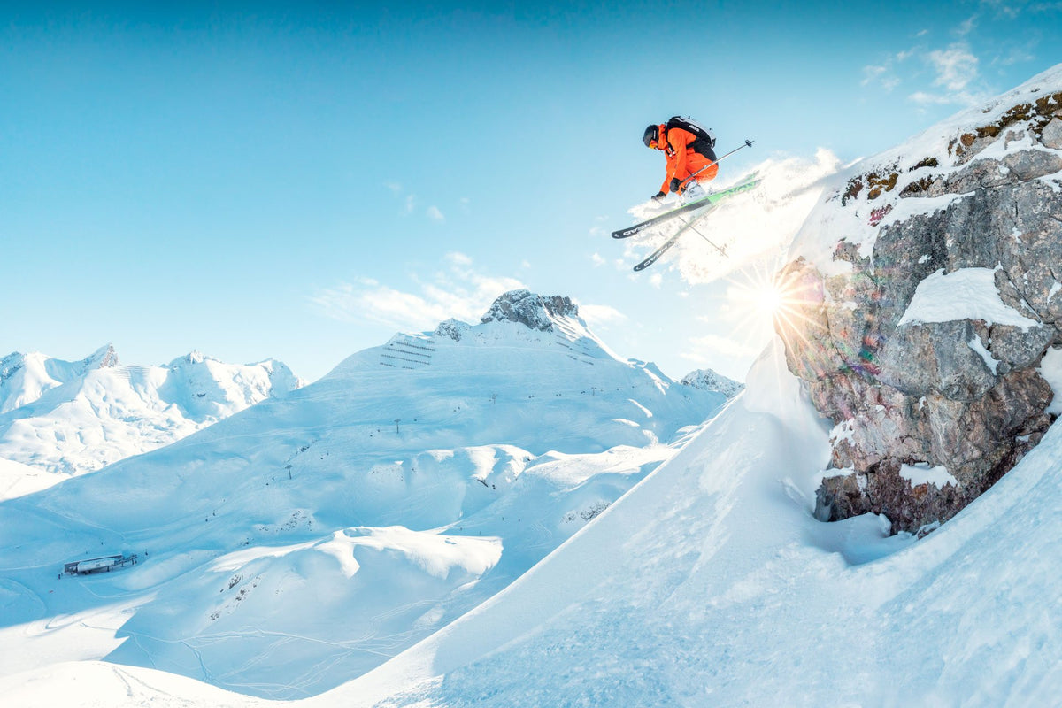 Photo Freeride Jump Over the Rocks, Zürs