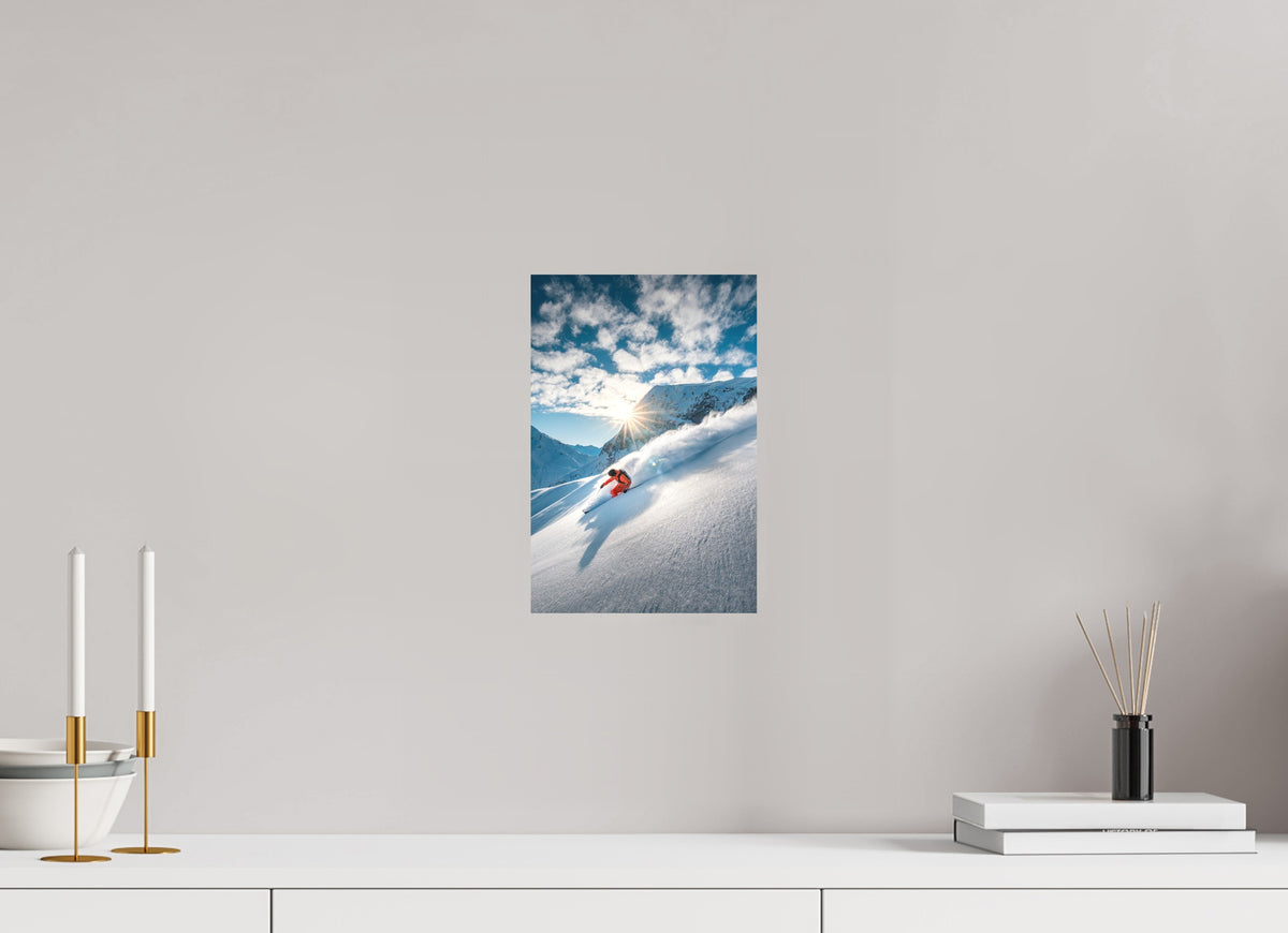 Freeride Skiing, Lech Zürs Arlberg, 20 x 30 cm, paper print