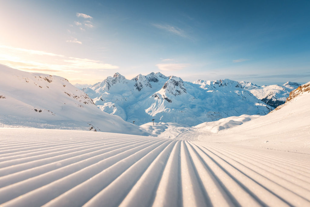 Photo Freshly Groomed Slope, Zürs