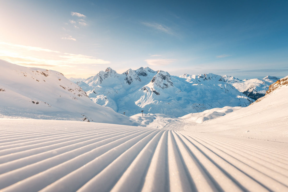 Photo Freshly Groomed Slope, Zürs