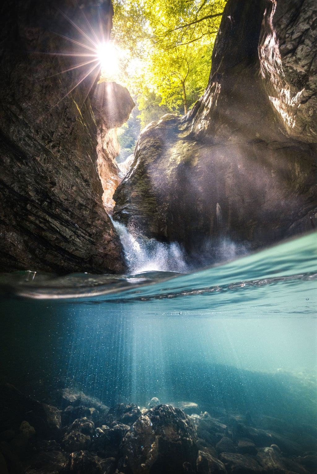 Photo Frödischtal Gorge in Morning Light, Röthis