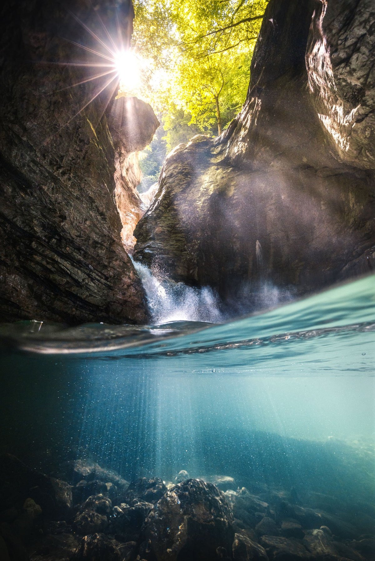 Photo Frödischtal Gorge in Morning Light, Röthis