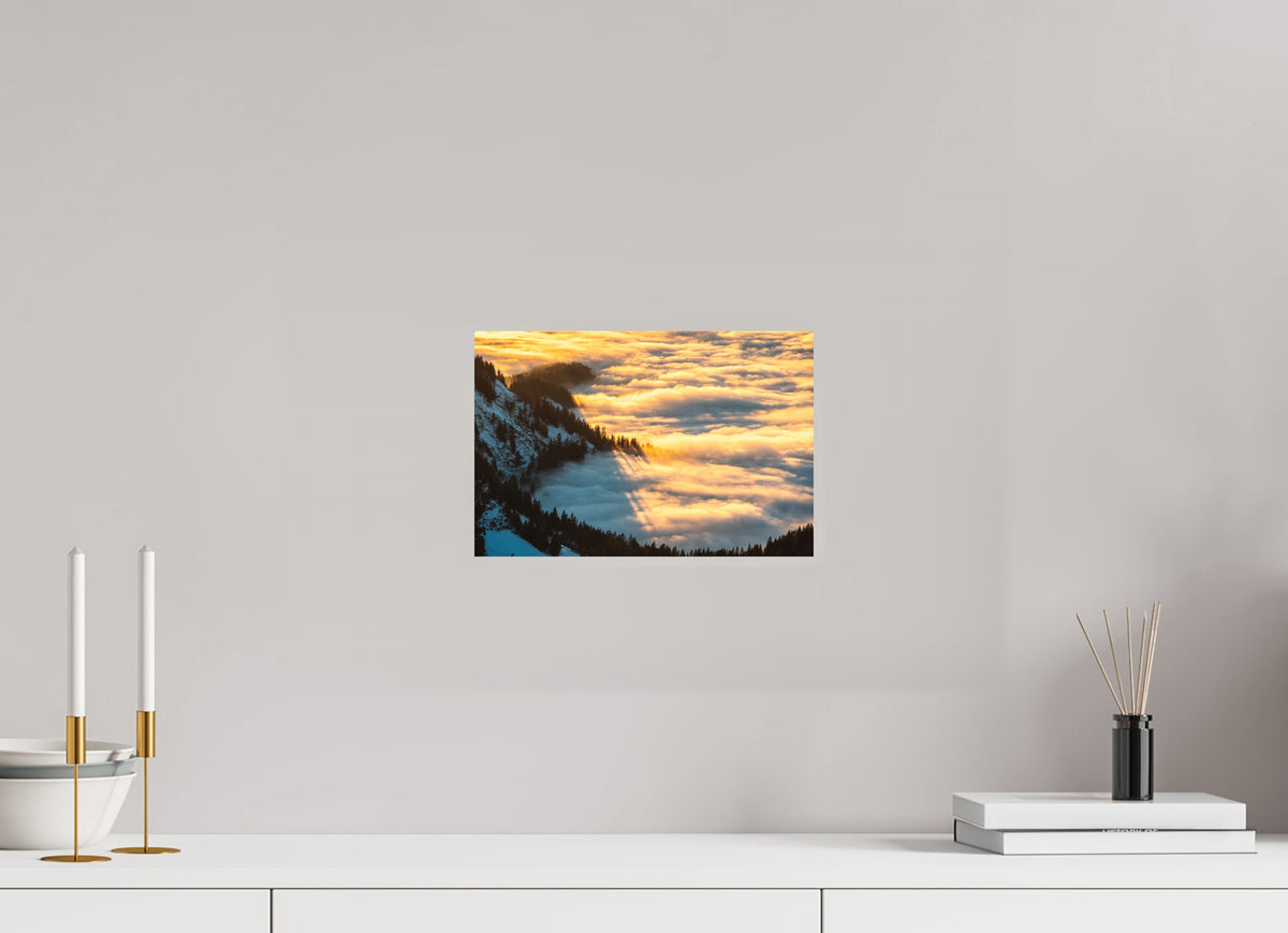 Sea of Fog at the Hohe Matona, Vorarlberg, 30 x 20 cm, paper print