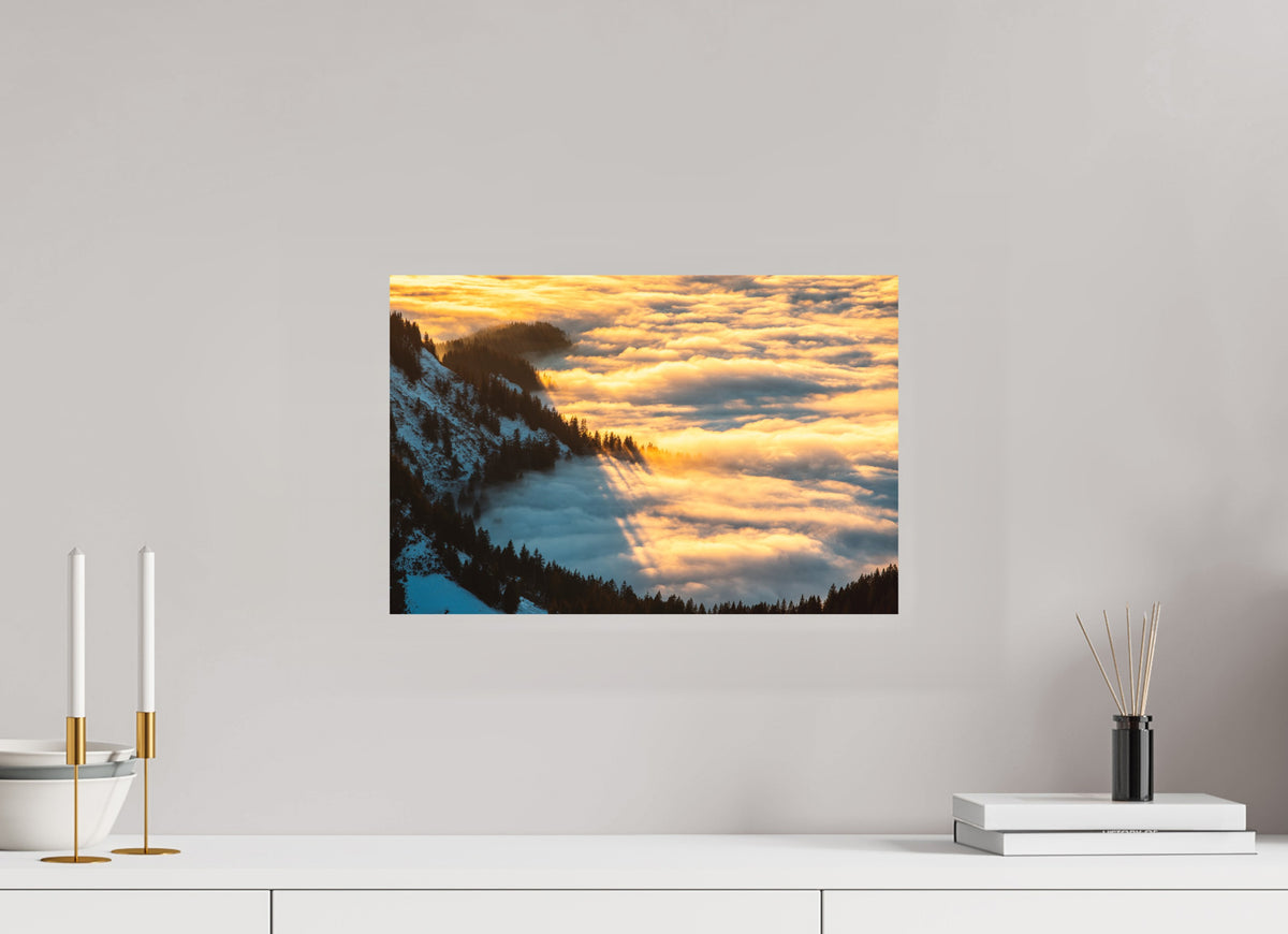 Sea of Fog at the Hohe Matona, Vorarlberg, 45 x 30 cm, paper print