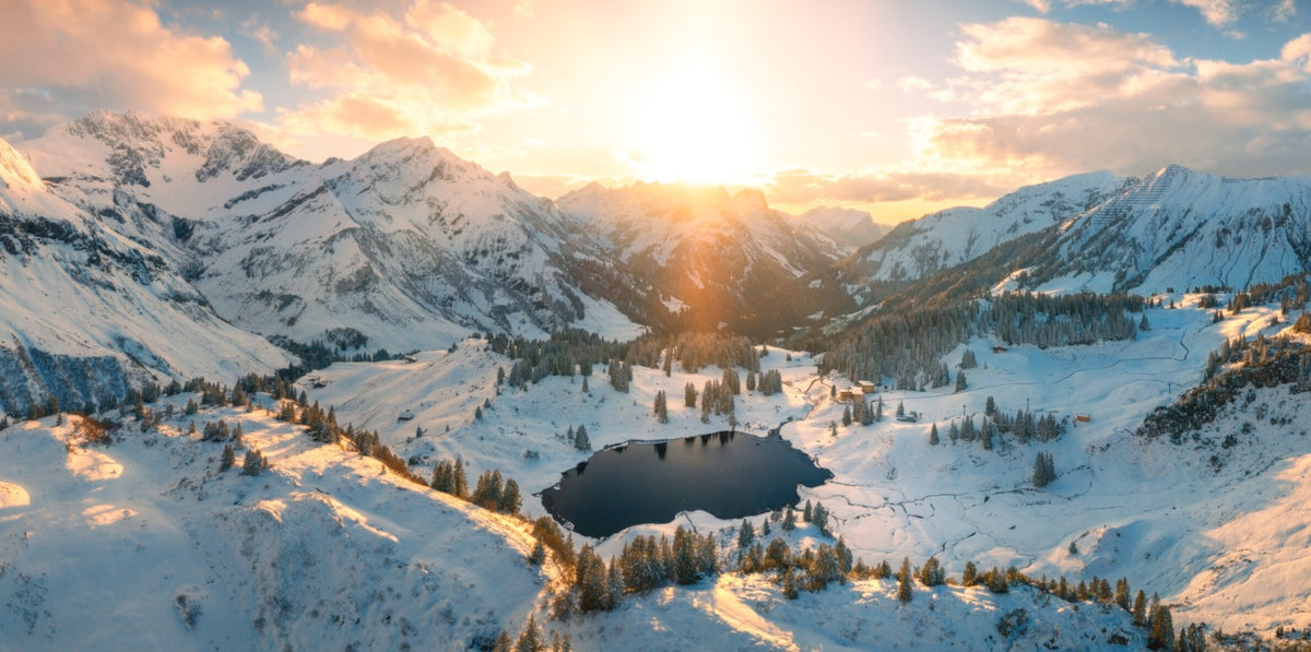 Photo Körbersee at Sunset, Vorarlberg