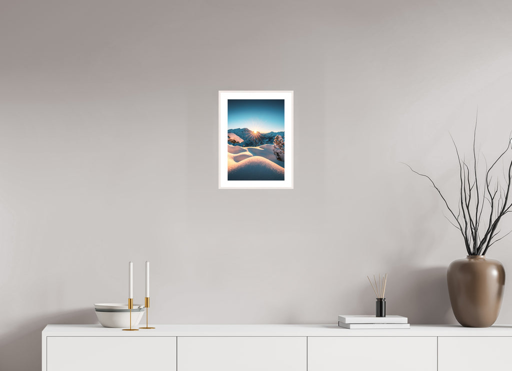 Kriegerhorn, Lech Arlberg, 20 x 30 cm, framed